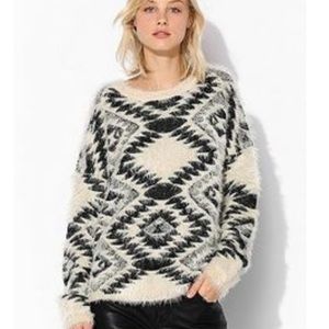 Urban Outfitters Aztec Fuzzy Sweater